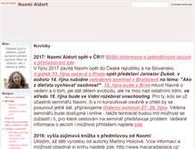 Tablet Screenshot of naomialdort.cz